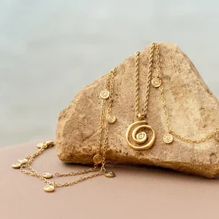 Swirl'n Double Anklet Roségold