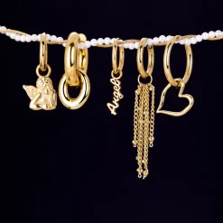 The Angel Hoop Set Small Gold