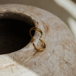 Tides Hoop Studs Roségold
