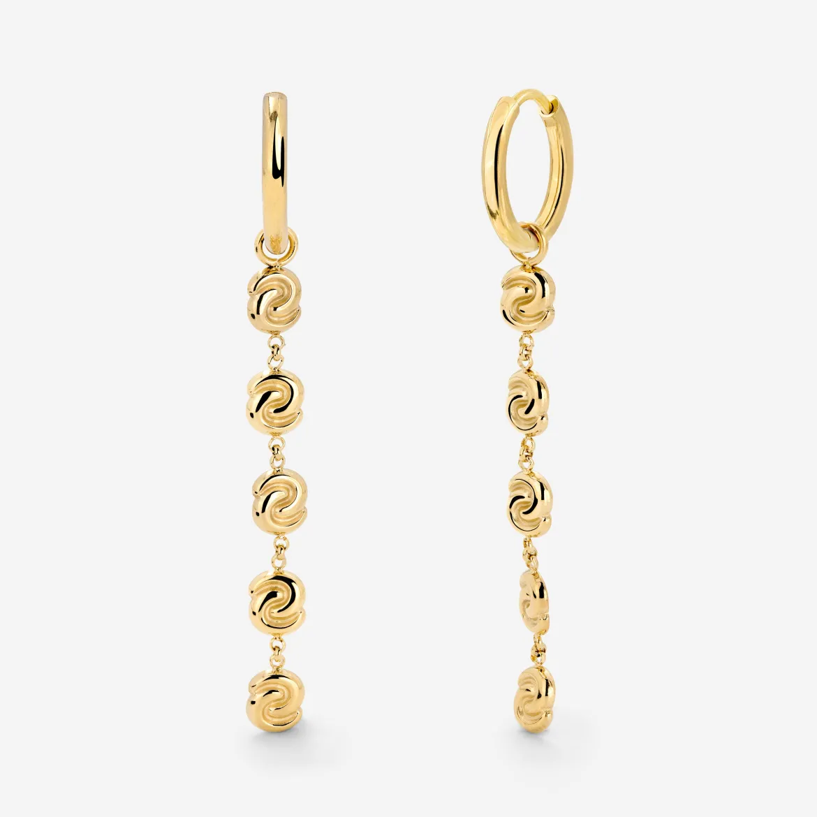 Tides of Time Hoop Set Small Gold
