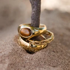 Tiger's Eye Ring Roségold