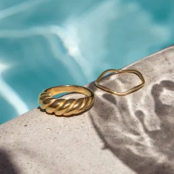 Towel Twist Ring Roségold