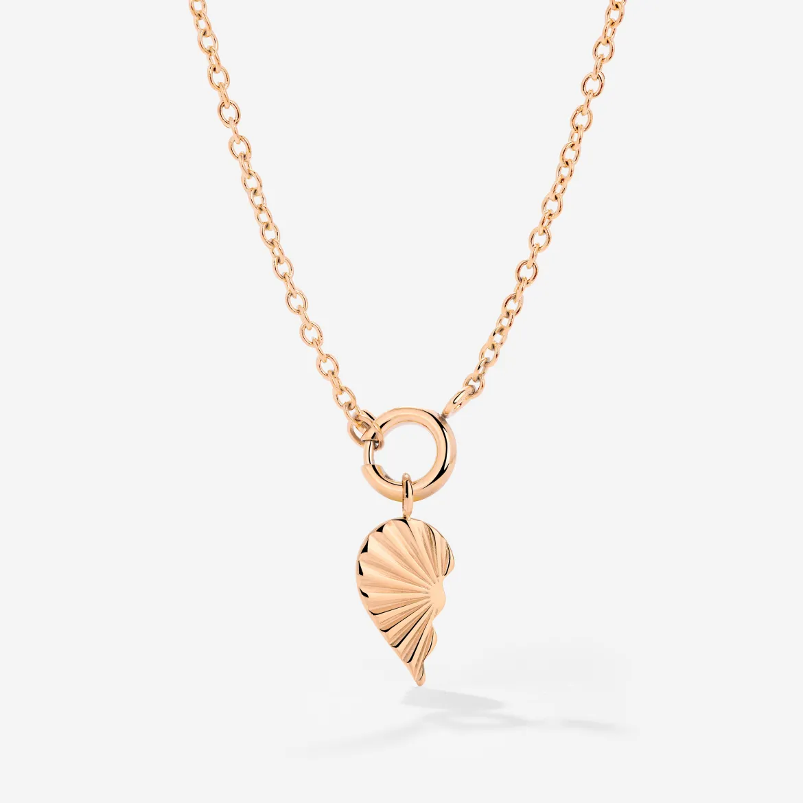 Twin Flame Left Classic Chain Necklace Set Roségold