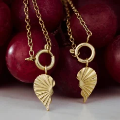 Twin Flame Right Classic Chain Necklace Set Silber