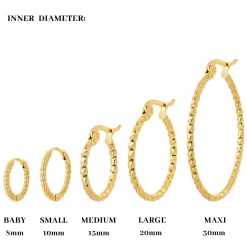 Twisted Hoop Bundle Small Roségold