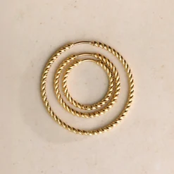 Twisted Hoops Extra Large Roségold