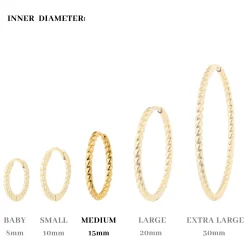 Twisted Hoops Medium Roségold