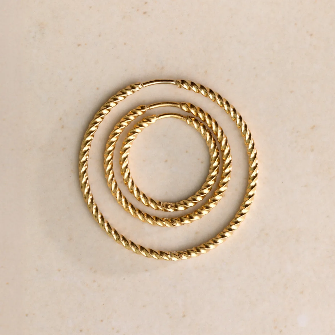 Twisted Hoops Medium Silber