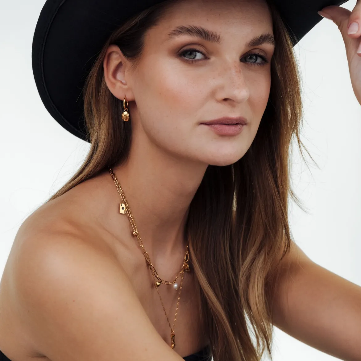 Yeehaw Hoop Set Small Roségold