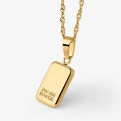 You are enough Necklace Gold