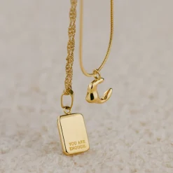 You are enough Necklace Gold