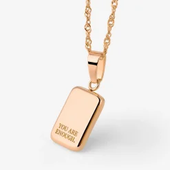You are enough Necklace Roségold