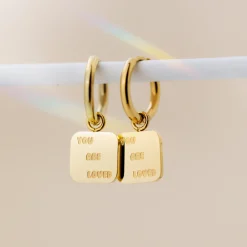 You are loved Hoop Set Small Roségold