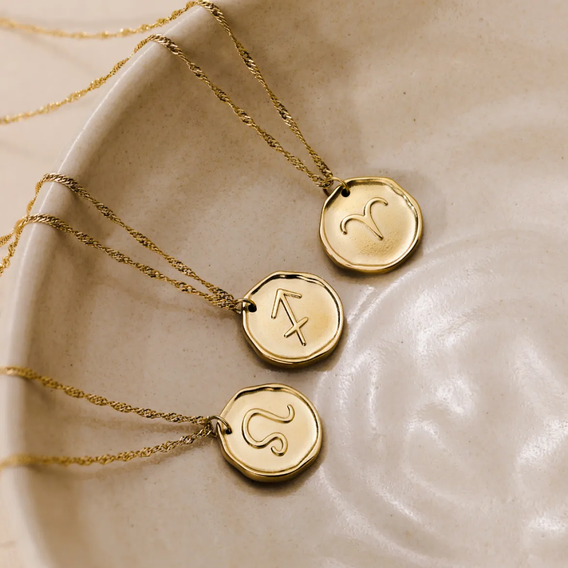 Zodiac Necklace – Aries / Widder Roségold