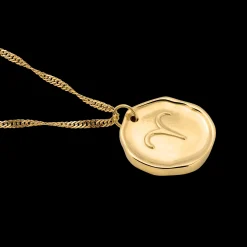 Zodiac Necklace – Aries / Widder Gold