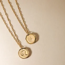 Zodiac Necklace – Leo / Löwe Gold