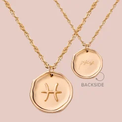 Zodiac Necklace – Pisces / Fische Roségold