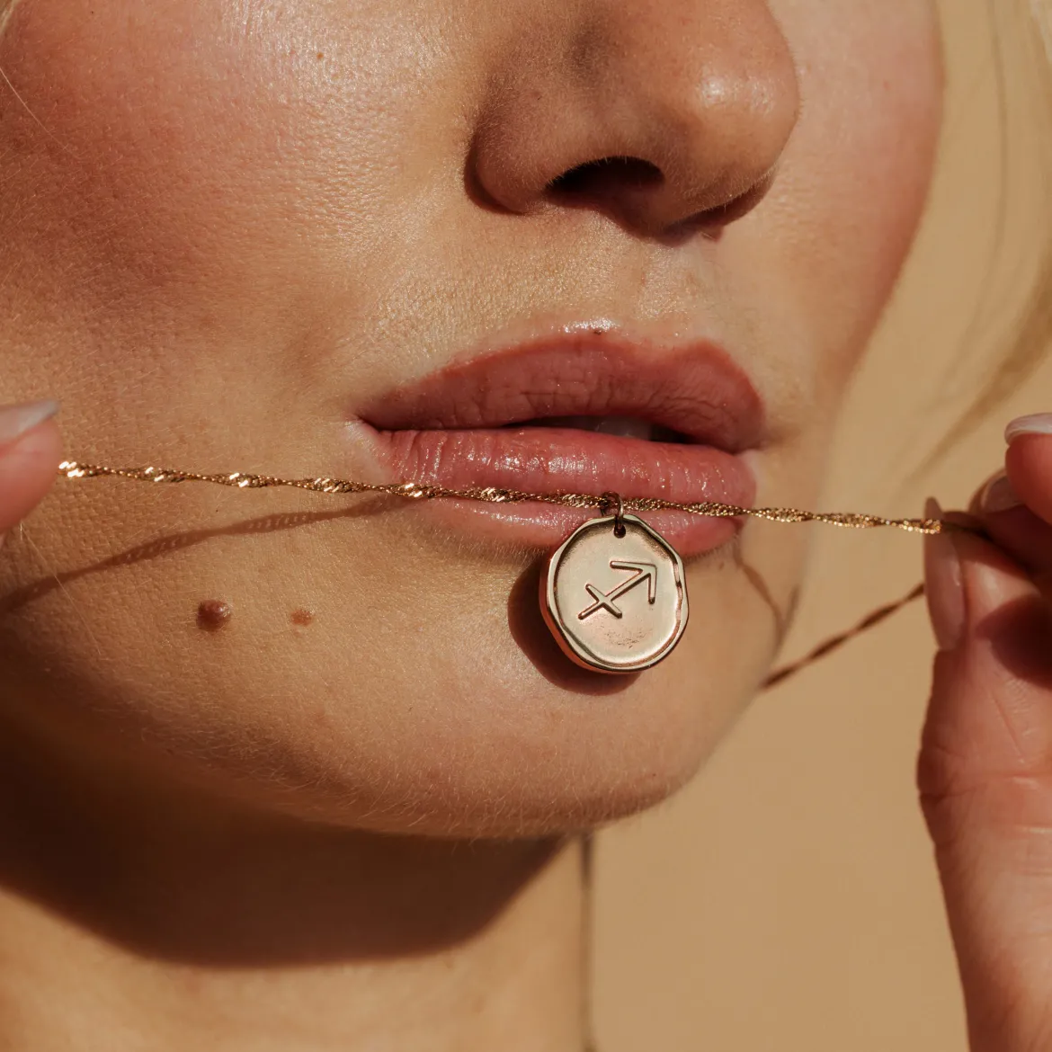 Zodiac Necklace – Sagittarius / Schütze Roségold