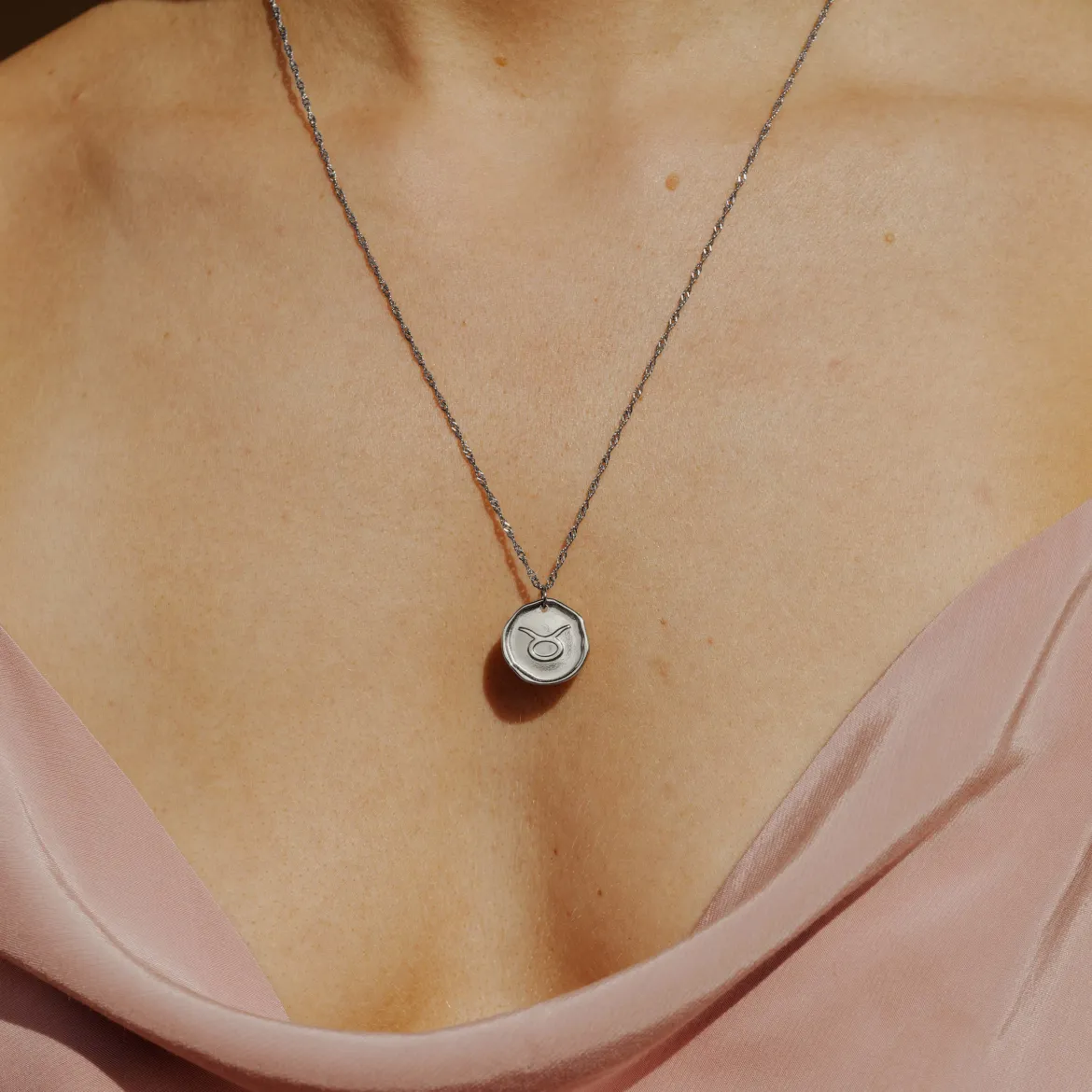 Zodiac Necklace – Taurus / Stier Silber