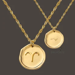 Zodiac Necklace Gold - Steinbock