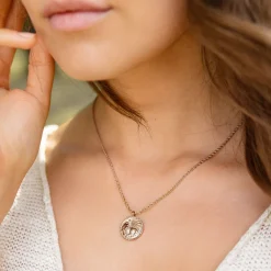 Zodiac Sign Necklace Roségold - Steinbock