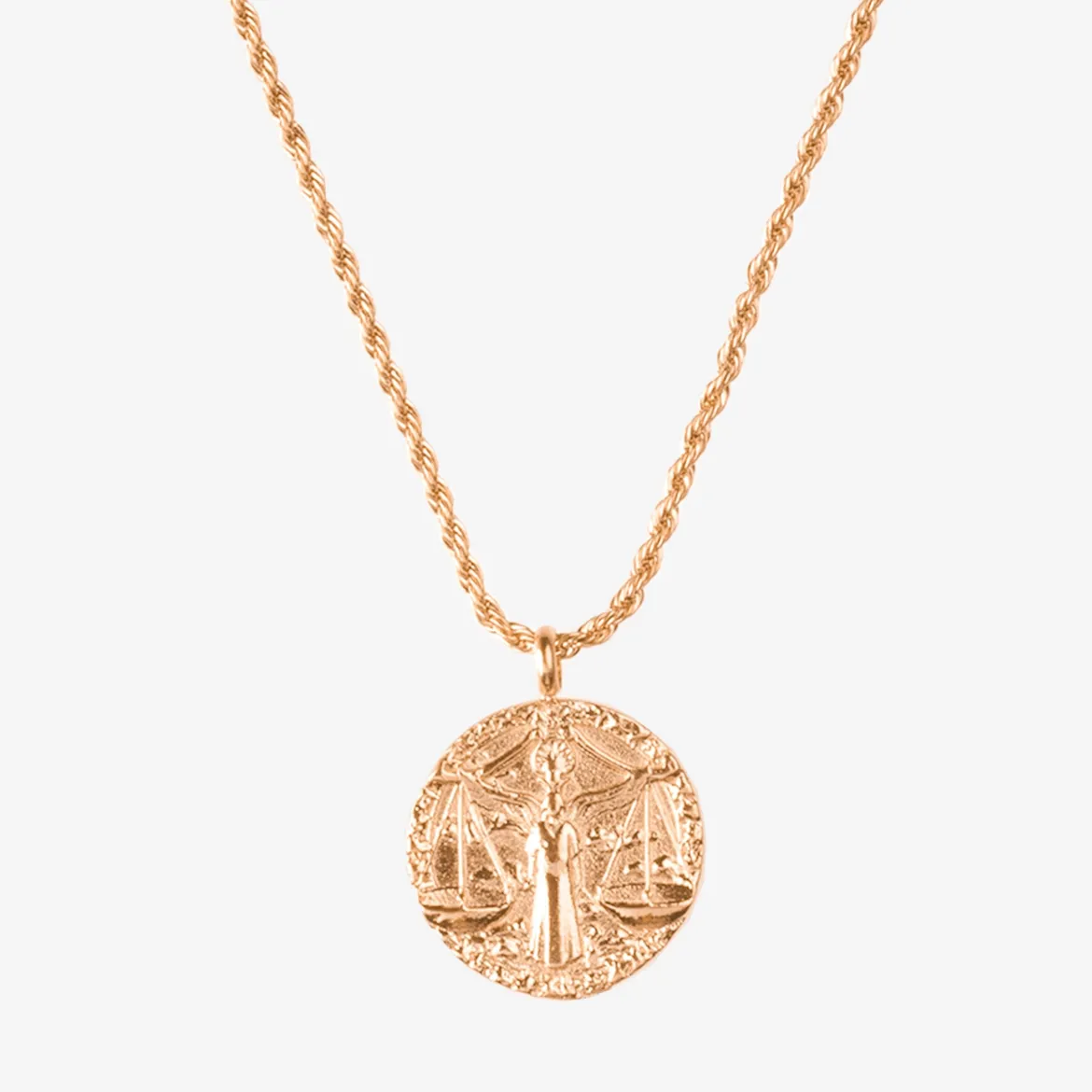 Zodiac Sign Necklace Roségold - Steinbock